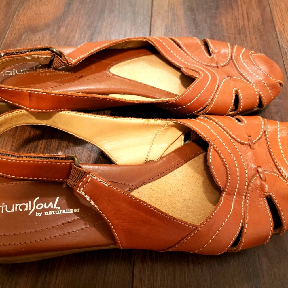 Size 10 Natural Soul Sling backs